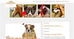 Desktop Screenshot of djurfavoriten.se